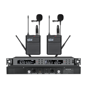 OEM EIF HD-1100 Dual Channel Handheld/Headset/Lavalier/Gooseneck UHF Microphone System for Karaoke Singing Church - Product Image 3