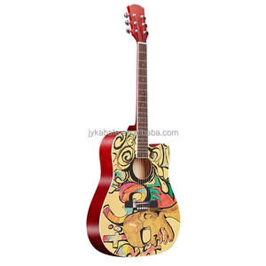 Kabat Top Seller Guitarra 41 pollici <span class=keywords><strong>chitarra</strong></span> acustica elettrica basso con pittura - Product Image 2