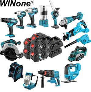 Kit d'outils sans fil multifonctionnel puissant 21V 4-6Ah au lithium-ion, vente chaude, N en 1, outil sans balais - Product Image 1