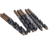 Foret hélicoïdal en acier rapide HSS au cobalt M35, surface noire et dorée, pour percer l'acier inoxydable, le fer et l'aluminium