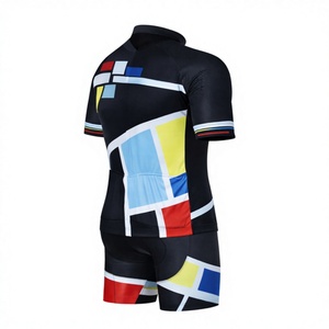 Quick Dry Men’s Cycling Kit Short Sleeve Bike Jersey and <b>Foam</b> <b>Padded</b> Cycling Shorts for Outdoor Riding - Product Image 5