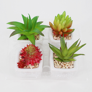 Plantas tropicales de tacto Real de imitación para interiores, conjunto de flores de plástico, plantas suculentas artificiales - Product Image 4