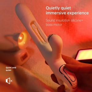Großhandel Kaninchen Vibrator Silikon Sexspielzeug für Damen G-Punkt Doppel vibrations massage Klitoris stimulator Vibrator für Frauen - Product Image 5