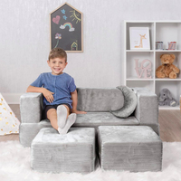 Ensemble de canapés pour tout-petits à haute densité canapé de jeu modulaire pour se détendre ou dormir