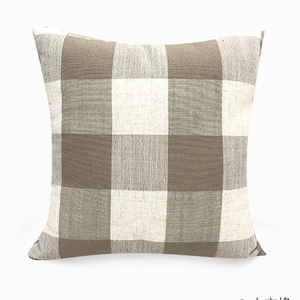 Innermor 20 "x 20" Fundas de almohada de lino nórdico de gran tamaño Sólido Decorativo Beige Tejido <span class=keywords><strong>Textura</strong></span> Raya para uso doméstico o hotelero - Product Image 3