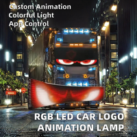 Panel de Píxeles de Matriz LED RGB Personalizado, Lámpara Ojo de Diablo Programable para Publicidad en Coches y Camiones, Novedad con Control por App para Logos, Luz de Voltaje 6V
