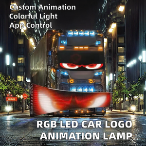 Tùy Chỉnh Hoạt Hình RGB <span class=keywords><strong>LED</strong></span> Ma Trận <span class=keywords><strong>Pixel</strong></span> Bảng Điều Chỉnh Lập Trình Ma Quỷ Mắt Đèn Cho Xe Tải Quảng Cáo Ứng Dụng Mới Điều Khiển Biểu Tượng Ánh Sáng - Product Image 2