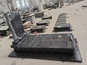 バハマ産ブルーストーン花崗岩製、木の形をした墓石・モニュメント・ヘッドストーン - Product Image 6