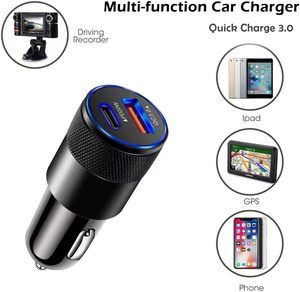 38W USB Car Charger Với 15W 3.1A Loại C Nhanh Chóng Sạc Adapter Sạc Di Động Cho Iphone Và Máy Tính Xách Tay Các Tính NĂNG Bảo Vệ OTG - Product Image 4