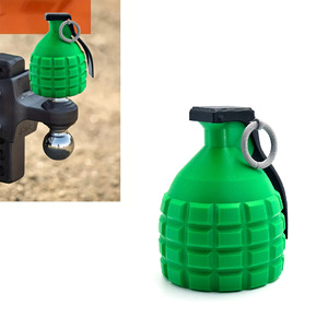 Grenade Model <b>Trailer</b> Coupling <b>Cover</b> Cap 9.5cm PLA Material <b>For</b> Car <b>Trailer</b> Use - Product Image 3