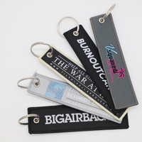 Porte-clés personnalisé avec logo brodé, écologique, durable, avec logo personnalisé - Porte-clés de voyage pour aviateur personnalisé
