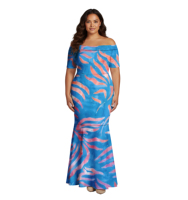 Robe de soirée élégante de style polynésien pour femmes, robe d'été décontractée à queue de poisson, robe d'île, robe samoane Puletasi, robe moulante, robe sirène grande taille