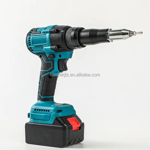 Pistola Remachadora Eléctrica Automática Inalámbrica, Remachadora de Tuercas de Litio, Máquina Remachadora, Batería, Bobina TY OEM, Pistola de Clavos, 2 en 1, 21V, 1/2 pulgadas
