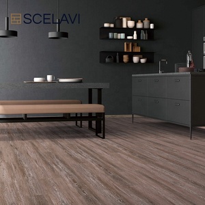Suelo de vinilo de lujo de <span class=keywords><strong>madera</strong></span> de ingeniería, tablón ancho SPC PVC Click Lock, diseño de <span class=keywords><strong>madera</strong></span> en espiga para uso en el gimnasio - Product Image 2
