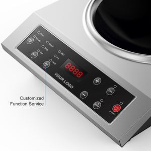 Cuisinière à <span class=keywords><strong>induction</strong></span> commerciale 220V, <span class=keywords><strong>wok</strong></span> concave portable, cuisine d'hôtel, restaurant, cuisine, acier inoxydable, 3500W, cuisinière à <span class=keywords><strong>induction</strong></span> - Product Image 3