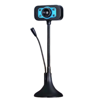 Webcam HD USB 2.0 Komputer 480P WebCamera Dengan Lampu LED Mikrofon Bawaan untuk Komputer Desktop Notebook PC