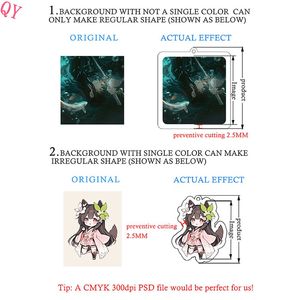 QQ Crystal Clear Custom <b>Plastic</b> Diy Acrylic Keychain Set Bag Charms <b>Key</b> <b>Rings</b> with Chain Acssesoriess Interactive Gift - Product Image 6