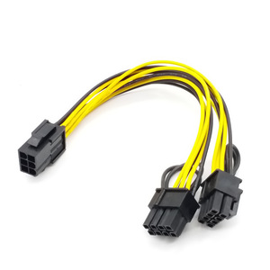 Angitu 15pin máy tính xách tay ADAPTER 6pin/8Pin GPU <span class=keywords><strong>Sata</strong></span> 12V 5V PCIe 1x2x3x4xsata thiếc mạ đồng dây dẫn 50cm PVC cách điện máy tính - Product Image 1
