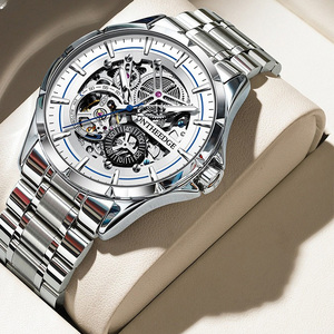 Nouvelle <span class=keywords><strong>Montre</strong></span> Homme en Acier Inoxydable 2026, Boîtier 43mm, <span class=keywords><strong>Tourbillon</strong></span> Creux, <span class=keywords><strong>Montre</strong></span>-Bracelet Mécanique Haut de Gamme, Tendance Affaires - Product Image 2
