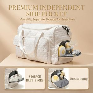Sac à langer extra-large en tissu Oxford imperméable, avec compartiment à chaussures, poche pour biberon, fermeture éclair, sac tout-en-un pour <span class=keywords><strong>maman</strong></span> - Product Image 2