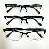 2026 Vente en gros fabricant Montures de lunettes optiques demi-cerclées en métal pour hommes, assortiment mixte, haute qualité, bon prix, en promotion