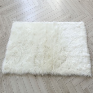 Tapis rectangulaire lavable en Polyester acrylique, accessoire de haute qualité, fausse fourrure de mouton, - Product Image 2