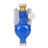 Compteur d'eau intelligent en cuivre pur à connexion filetée de type rotor prépayé sans fil 4G 20 mm R80 4 m³/h