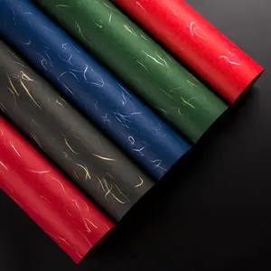 Chinese stijl luxe custom dikke rolling wikkelen speciaal papier voor geschenken