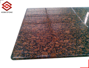 Encimeras de encimera de cocina de granito rojo <span class=keywords><strong>Carmen</strong></span> de corte personalizado, piedra exótica Natural de alto pulido para encimeras de tocador - Product Image 1