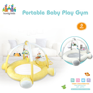 Alfombrilla de juego para bebés ecológica de algodón suave nórdico personalizada OEM/ODM con juguete colgante para bebés de 0 a 24 <span class=keywords><strong>meses</strong></span> - Product Image 2