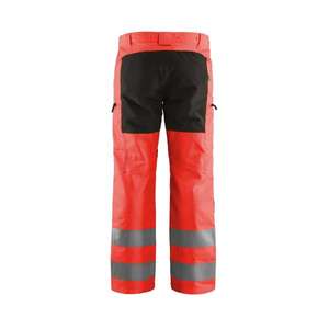 BLAKLADER - 158518115599D92 Hi-Vis <b>trousers</b> with <b>stretch</b> Red/<b>Black</b> - EAN 7330509703694 HI-VIS WORKWEAR - Product Image 2