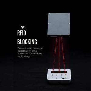 Aluminum <b>Card</b> Holder 4 Inch RFID Blocking Credit <b>Card</b> <b>Wallet</b> Automatic <b>Card</b> Flow Multi Slots Black - Product Image 1