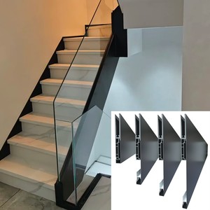 Completamente Equipado con Accesorios, Canaletas de Aluminio de Varias Anchas, Canaleta de Aluminio Negra Segura para Escaleras - Product Image 1