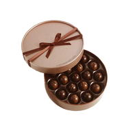 Cajas de regalo de boda con logotipo personalizado, caja de embalaje de chocolate, laminación mate en relieve, manejo de revestimiento UV, caja de regalo de una sola capa y doble