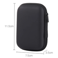 Multiples couleurs Portable Digital Packaging Data Cable Storage Organizer Bag Travel Eva Charger Storage Case for Earphone