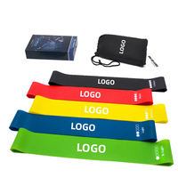 Bandes de résistance personnalisées avec logo, boucles élastiques, fitness, silicone/TPE, yoga, exercices