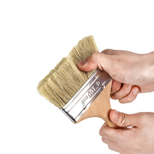 Pinceau à poils avec manche en bois, pinceau plat en fibre synthétique personnalisé pour la peinture, 3000 pièces, manche en bois, 1 pouce - 4 pouces - Product Image 6