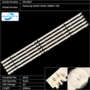 NO.2567 Utilisation de la bande de lampe de rétroéclairage LED TV pour les bandes LED <span class=keywords><strong>D2GE</strong></span>-<span class=keywords><strong>320SC1</strong></span>-<span class=keywords><strong>R0</strong></span> Samsung UE32F - Product Image 2