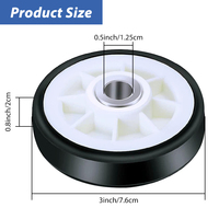 Kit de rouleaux de support de tambour de sèche-linge 2001541 303373K compatible avec les sèche-linges Maytag Crosley, remplace 12001541VP W10116741