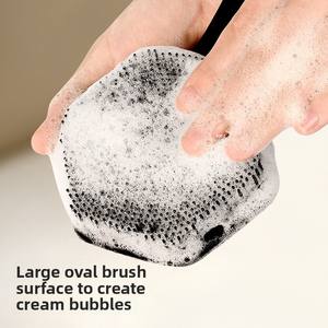 Cepillo de baño de silicona con mango largo de doble cara, práctico utensilio de limpieza y masaje para el baño en casa, cepillo de baño para frotar la espalda sin esfuerzo - Product Image 2