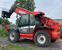 Chargeur télescopique MANITOU MT 1740 d'occasion certifié CE/EPA, 4 tonnes, d'origine française, hauteur maximale de levage 17 mètres, prix NEUF