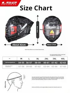 Nuevo Casco Integral de Motocicleta <span class=keywords><strong>LS2</strong></span> 807 DRAGON de Fibra de Carbono con Doble Lente Antivaho, Certificado <span class=keywords><strong>DOT</strong></span>/ECE, Diseño Transpirable para Hombre - Product Image 6