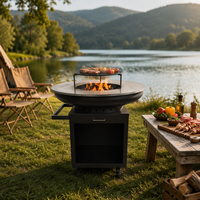 Vente directe usine – Brasero de cuisine à structure KD en acier au carbone, cuisson multi-zones à chaleur uniforme
