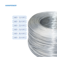 Kabel Listrik Transparan 18AWG 20AWG 22AWG 24AWG 26AWG 28AWG PVC Transparan 2 Inti untuk Lampu Gantung Kaca
