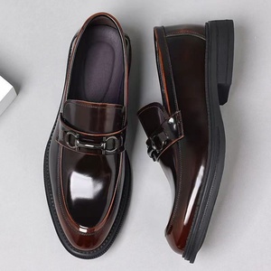 Zapatos de Vestir Dreamy Stark para Hombre, Estilo Británico de Alta Gama, Otoño, Oficina, Carrera, Moda, Tendencia, Cuero Vacuno, Cierre Deslizante, Color Sólido - Product Image 2
