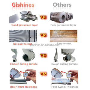 Porte de 90mm perforée formant des panneaux de porte enroulés composants lamelles de <span class=keywords><strong>volet</strong></span> <span class=keywords><strong>roulant</strong></span> en acier galvanisé - Product Image 6