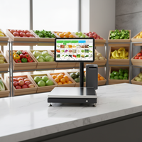 Balance de comptoir OEM personnalisable pour supermarché, balance d'étiquetage pour légumes et fruits, modèle S11, compatible Windows/Android, garantie 1 an