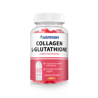Gommes de collagène L-glutathion OEM pour la santé de la peau, soutien antioxydant, cheveux, ongles, articulations