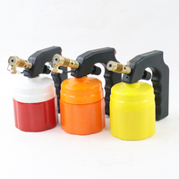 Torche de soudage portable compacte pour camping en extérieur, 190g, avec briquet à flamme jet et brûleur, complète avec souffleur laser au butane