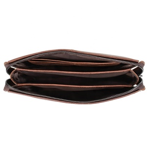 Sac de ceinture vintage en cuir véritable CONTACT'S OEM ODM, pochette pour téléphone portable, portefeuille pour téléphone, pochette pour homme - Product Image 4